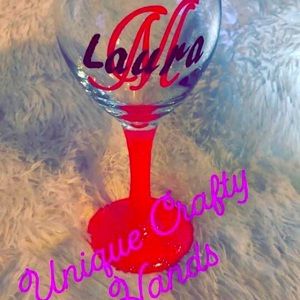 Handmade wine glass